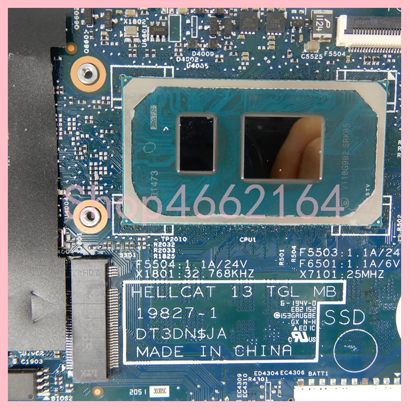 Imagem -03 - Placa-mãe Portátil para Dell Inspiron Cn09m39p 0gt06k 198271 I5-1135g7 I7-1165g7 Cpu 8gb Ram 16gb Ram Mainboard para 7306 2n1