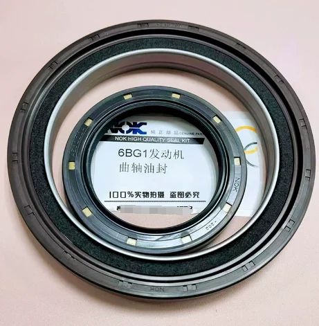 

For HITACHI ZAX200-6 Front Crankshaft Seal Rear Crankshaft Seal Isuzu 6BG1 Engine Crankshaft Front Oil Seal