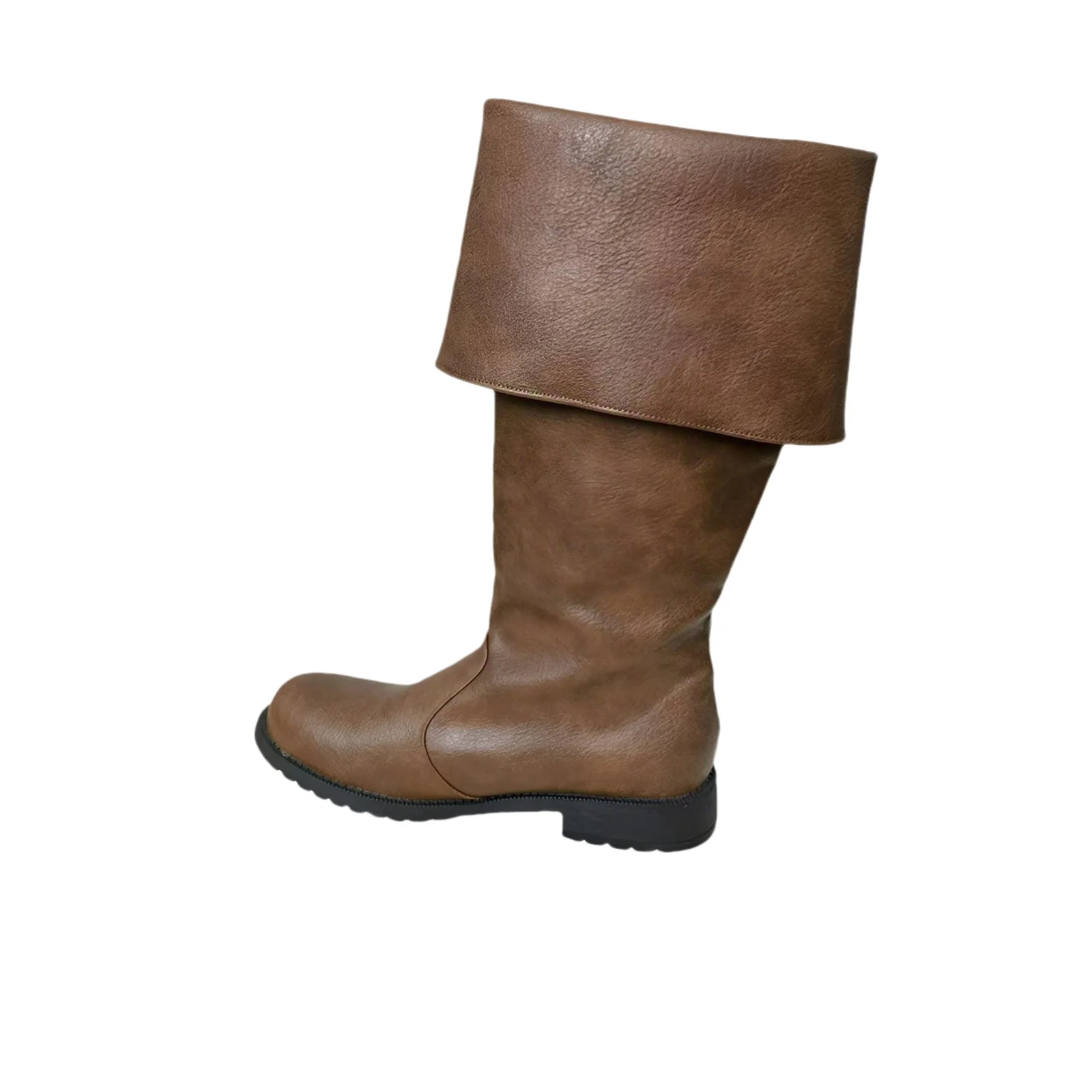 Botas de pirata medievais masculinas, botas de guerreiro viking renascentista com cadarço, calçados góticos, sapatos de fantasia de Halloween