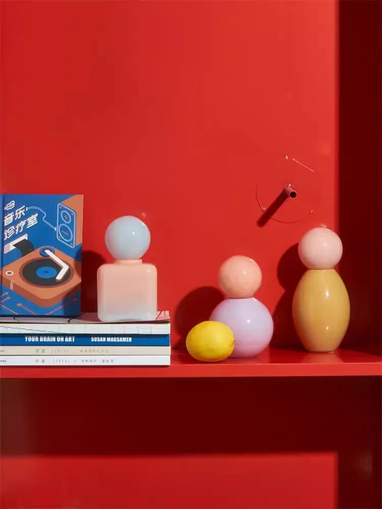 Bright Colors Colorful Candy color Aromatherapy Utensils Small ornaments Living Room Desktop Mini Artistic decoration Small Vase