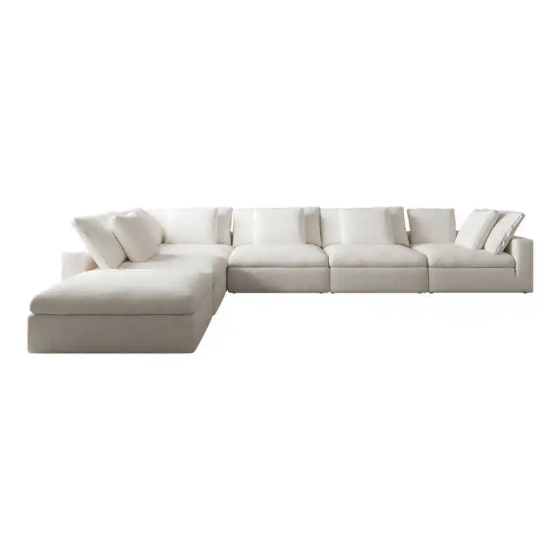 

Modern Luxury Living Room White Cloud Sofa New Design Modular Cloud Couch Sectional Sofa Bed for Home Furniture