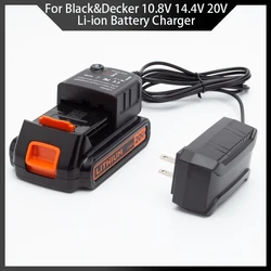 Cargador de batería de iones de litio para Black & Decker 10,8 V 14,4 V 20V Serise LBXR20 taladro eléctrico destornillador herramienta accesorio de batería