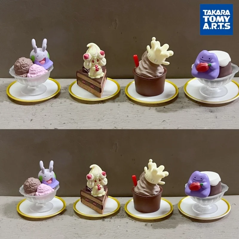 Figura Gashapon de Takara Tomy Pokemon, Mascota de Dulces, Chocolate, Alcremie, Ditto, Goomy, Milcery, Decoración para el Hogar, Adorno de Escritorio