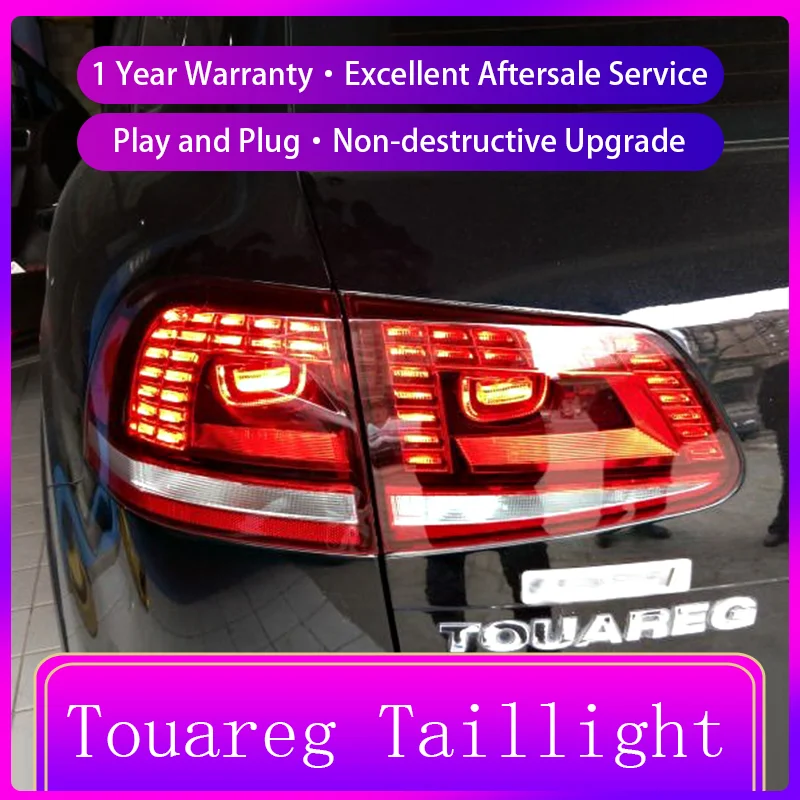 Car Taillight Styling FOR Volkswagen VW Touareg 2011-2018 Tail Light DRL Rear Lamp Upgrade LED Configure Auto Tool Accessories