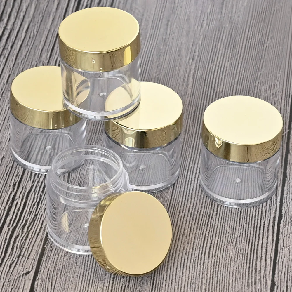 10g/1OZ/2OZ Empty Plastic Clear Cosmetic Jars Refillable Bottles Travel Face Cream/Lotion/Cosmetic Container Plastic Empty Pot