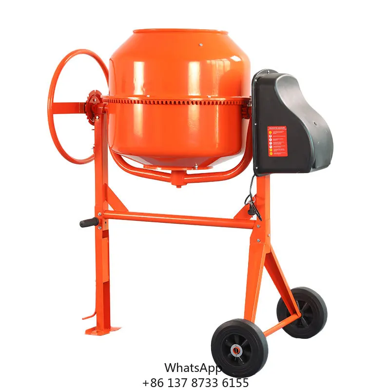 

Jiqian High Efficiency Portable Mini Betoniera Pignone 1000W Electric Motor Concrete Mortar Mixer 2M/H 170L 1 Year For Report