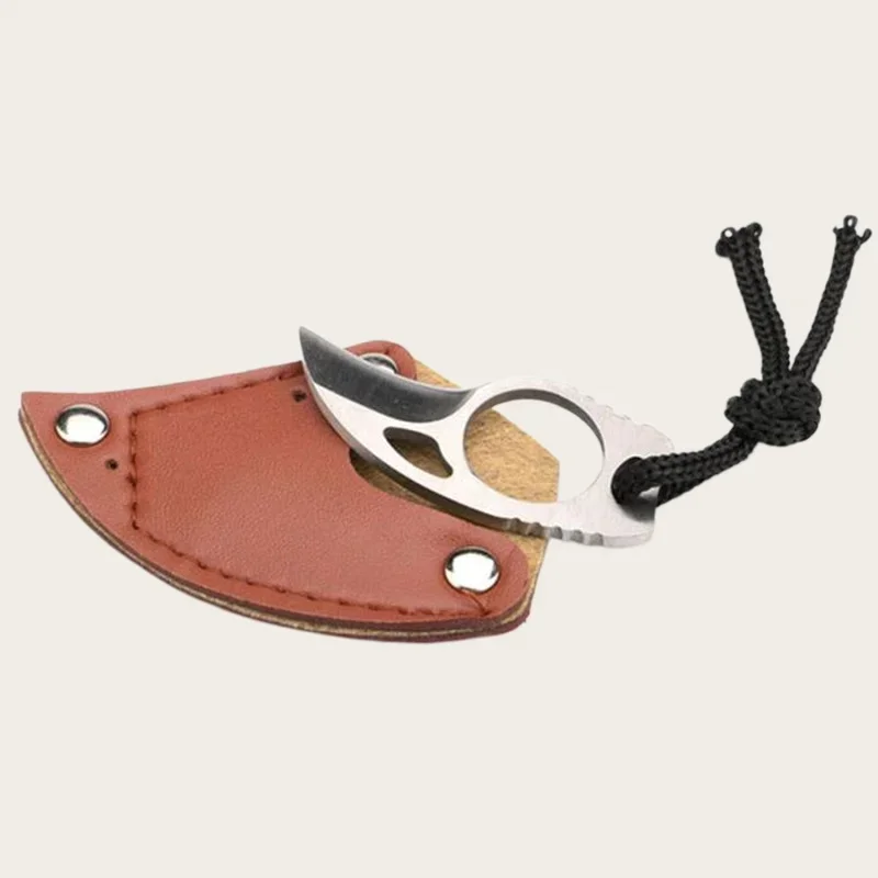 Portable Stainless Steel Pocket Knife Keychain, Mini Survival Tool for Outdoor Camping, Hiking & Daily Emergency Use