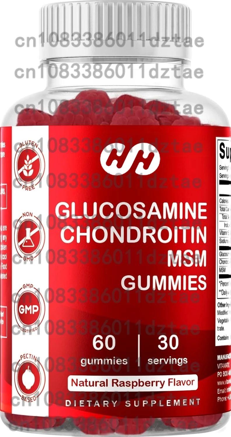 Glucosamine Chondroitin - with MSM & Turmeric - Joint Support, Cartilage Health, Strong Bones 60 Capsules