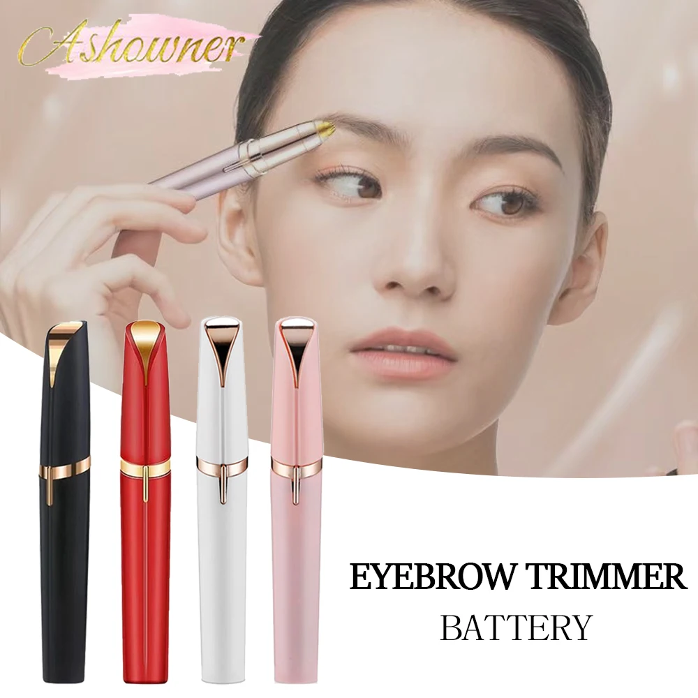 Electric Eyebrow Trimmer Women\'s Shaver Mini Portable Hair Remover Eyebrow Shaper Shaver Body Face Shaving Machine Beauty Tool