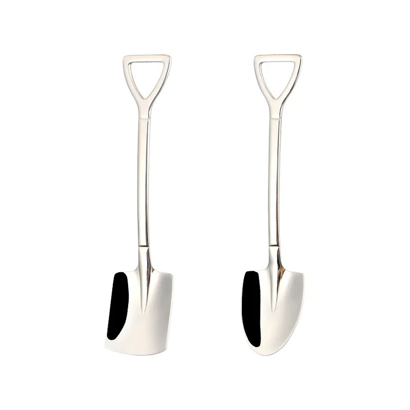 

Stainless Steel Coffee Tea Spoon Creative Shovel Scoop for Dinner Ice Cream Dessert Watermelon Kitchen Tableware Bar Tool