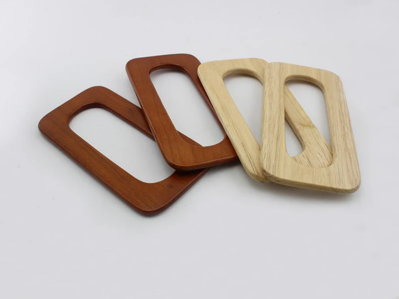 5 pairs=10 pieces,20*10cm Large Solid Natural wood handle for knit bag sewing,Rectangular Wood woman bag handles