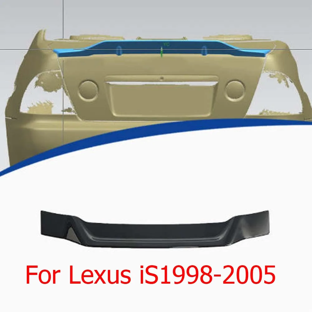 For Lexus iS 1998-2020 Rear Spoiler PSM Style Material Trunk Lid Decorative Cover Aerodynamic Kit Tail Wing