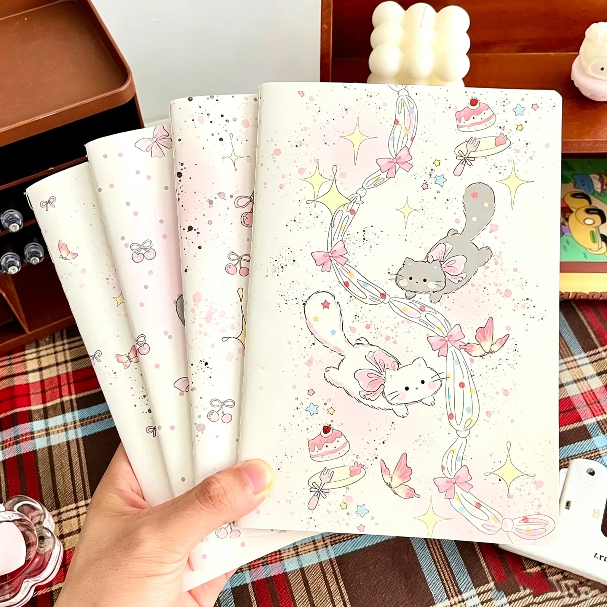 Notebook Dotted A5 - Caderno A5 com Laço de Gato