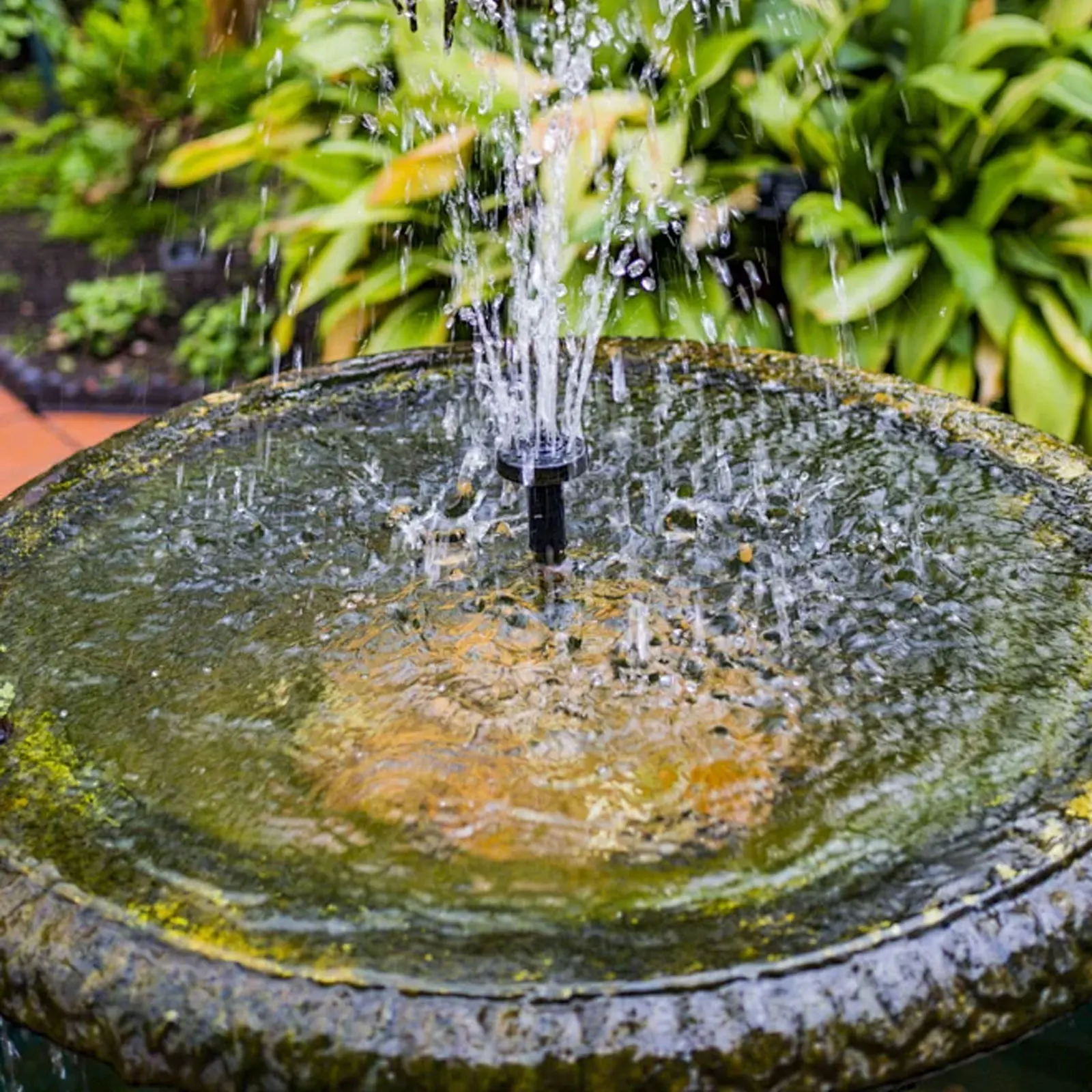 

Solar Powered Garden Fountain Pump Pool Water Fountain Outdoor Water Pump Environmental Friendly Energy USB Output Power