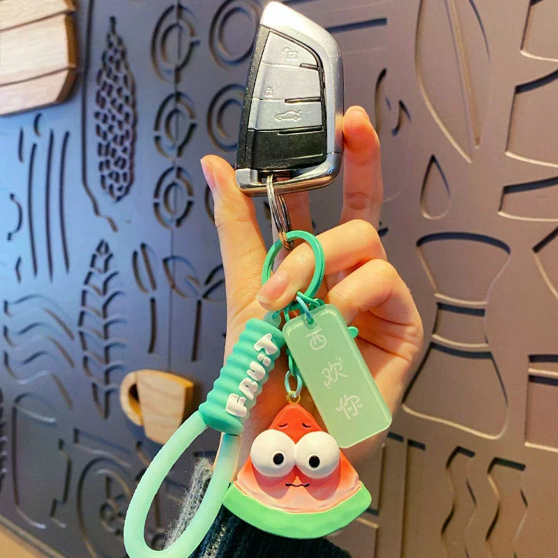 الكرتون الإبداعية ملتوي الخضار الفاكهة سلسلة المفاتيح قلادة حقيبة الظهر الديكور الهدايا #6