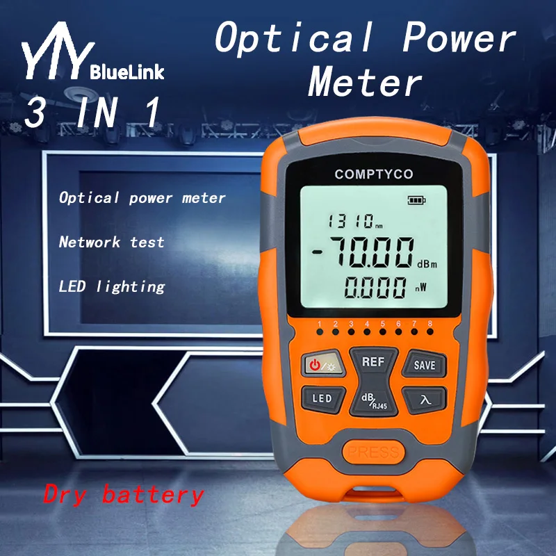 

OPM Handheld Mini Fiber Optical Power Meter AUA-M7/M5 Fiber Optical Cable Tester -70+10 or -50+26