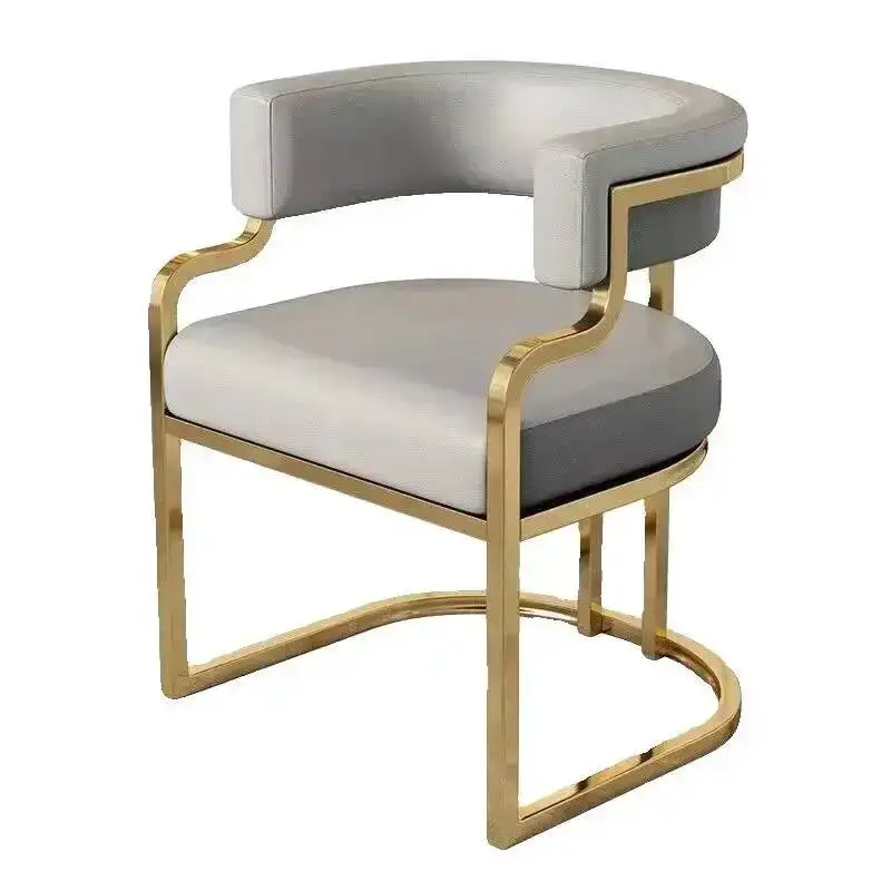 Silla Negra para Salón, Sala de Estar, Silla de Manicura, Silla con Respaldo de Lana, Silla de Maquillaje, Muebles Modulares, Silla Individual, Silla de Comedor, Muebles para el Hogar