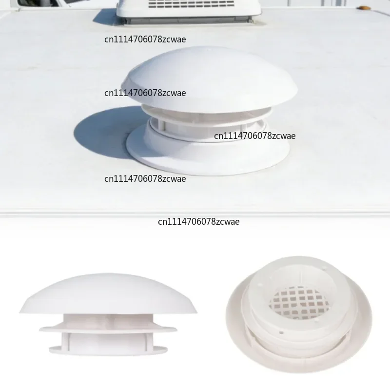 Waterproof RV Roof Ventilation Cap White Plastic Mushroom Shape Air Vent Cover For Motorhome & Trailer Accessories