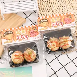 Zabawka sensoryczna Takoyaki zabawki do ściskania ciekawe TPR imitacja jedzenia szczypta dekompresyjna zabawka 3D zabawka spinner kreskówka zabawka spinner dziecko