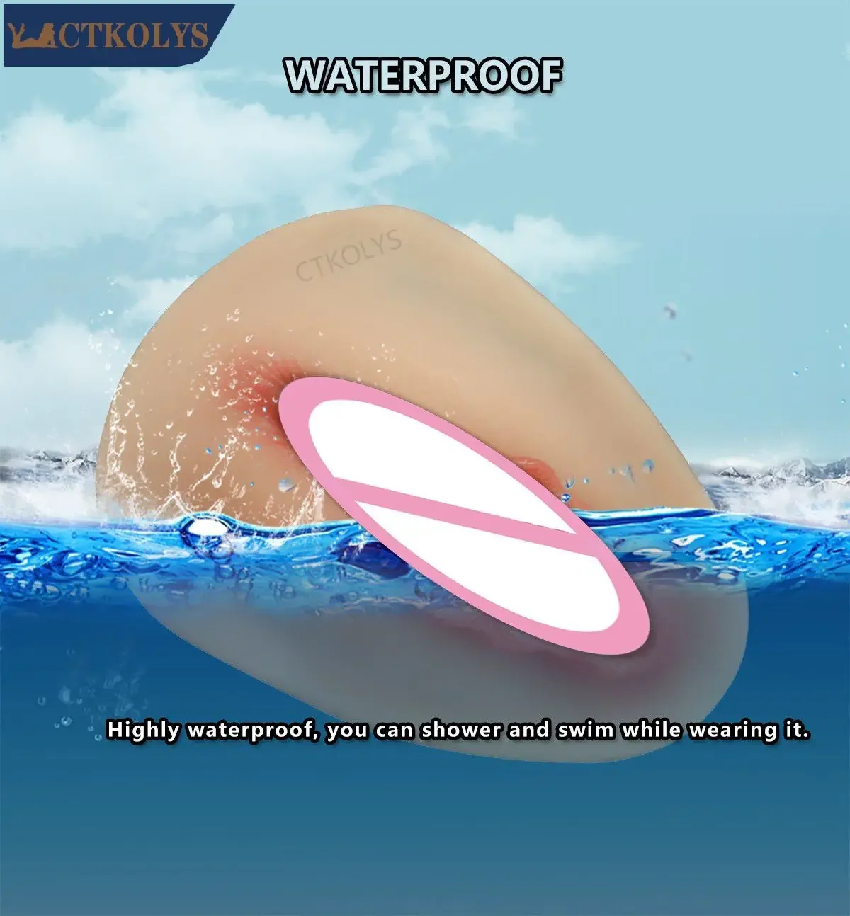Large size Silicone Fake Vagina Pads Pocket Pussy Tucking Gaff Panties Insert Pad