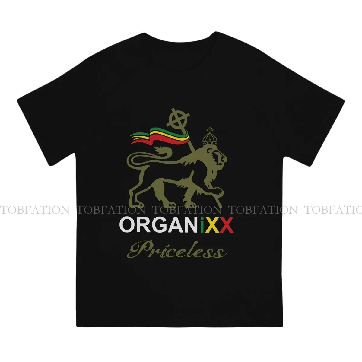 Reggae Music TShirt for Men Organixx Priceless Celtic Zion Lion Basic Summer Sweatshirts T Shirt Novelty Trendy Loose