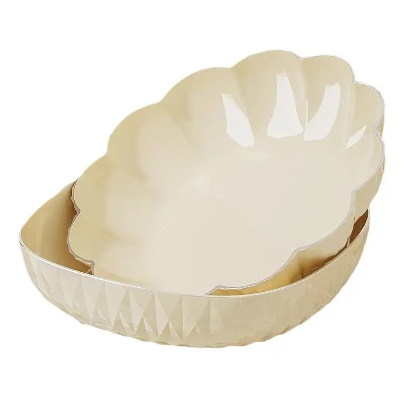 

Living room household coffee table fruit plate light luxury snack crystal fruit basin