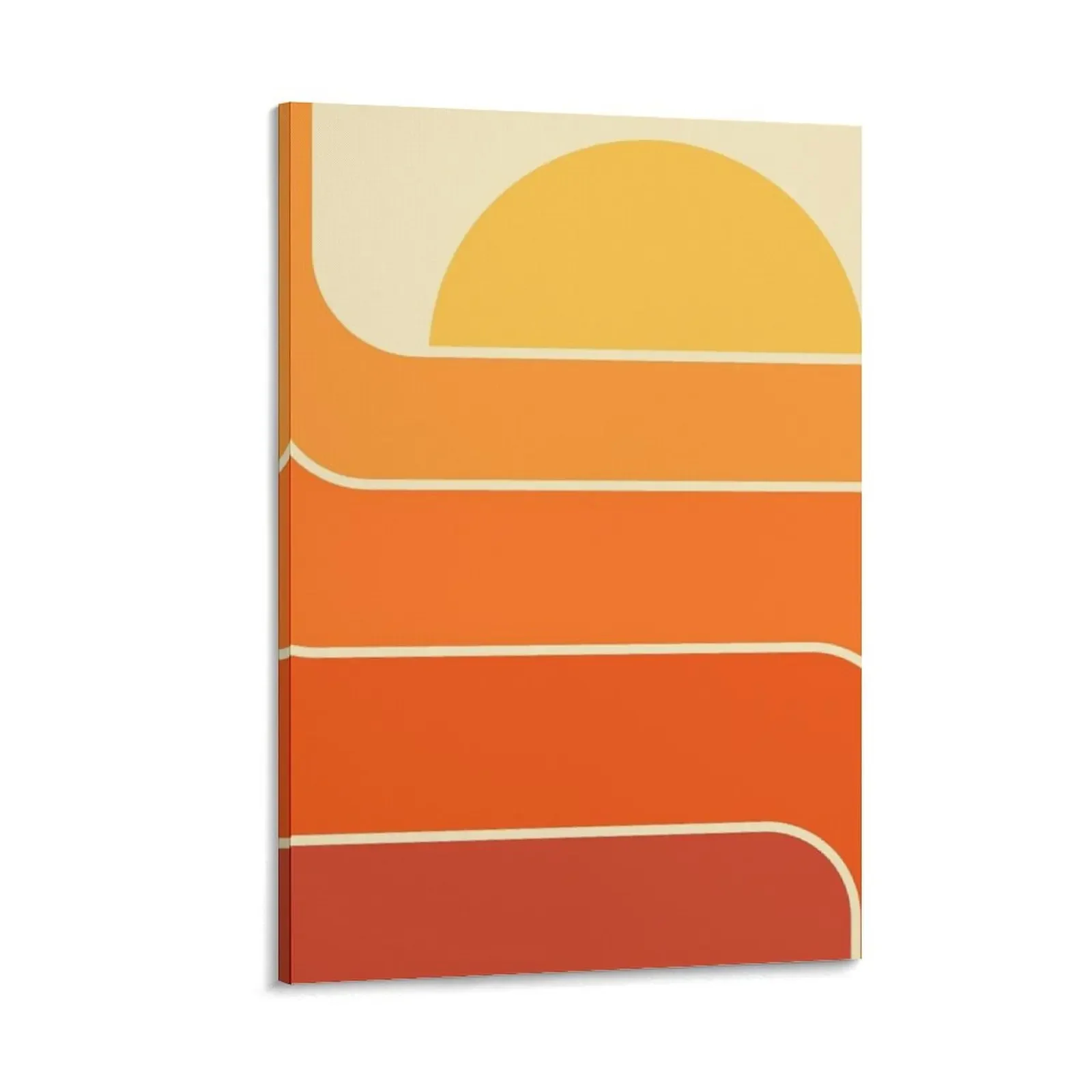 

Retro Geometric Sun Design 669 Canvas Painting room decoration accessories Paintings on canvas for living room Decor for room