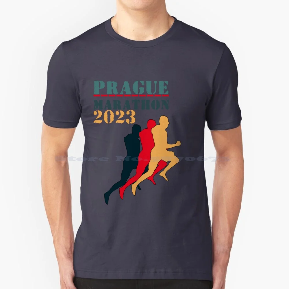 Prague Marathon 2023 By Callisc T Shirt 100% Cotton Tee Prague Travel Prague Holiday Prague Retro Prague Lover Prague City