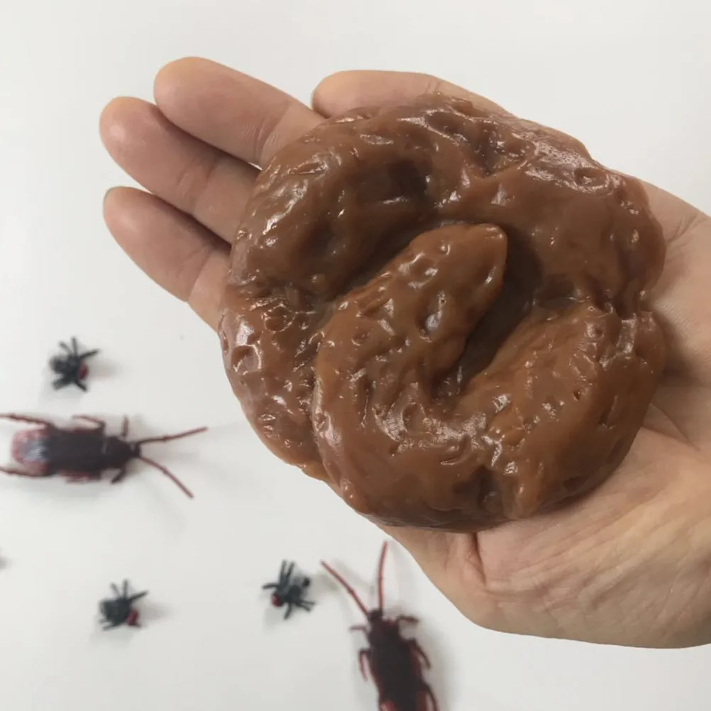 

5Pcs Fake Poop Realistic Prank Prop Halloween April Fools Party Trick Decoration Funny Cow Poo Gag Fake Poop Prank Props Toy