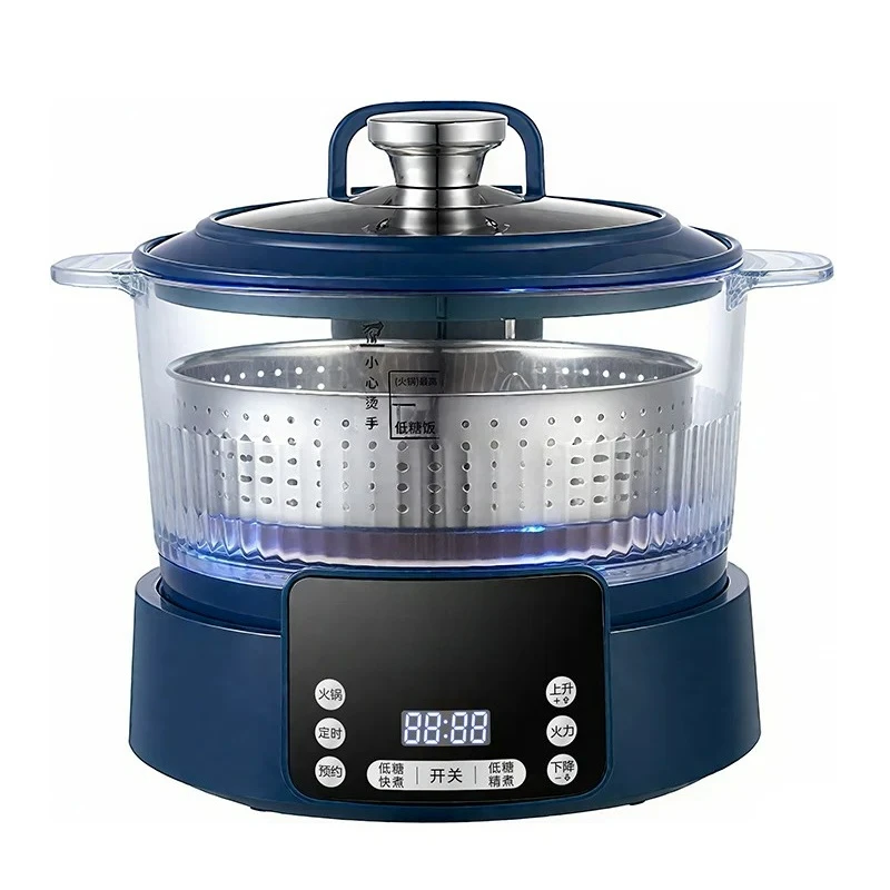 3L low-sugar smart rice cooker household rice soup separation rice cooker steaming one pot three automatic lifting