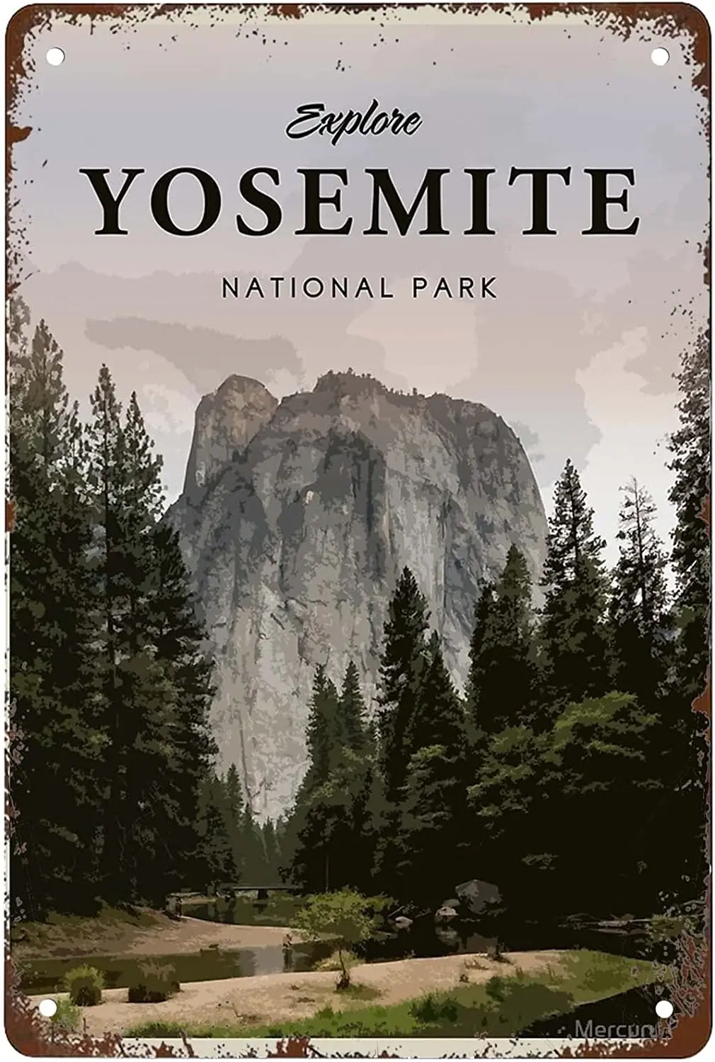 Funny Yosemite National Park Signs Wall Decor Vintage Metal Tin Sign Art Poster Fun Bar Office Home Cafe Man Cave