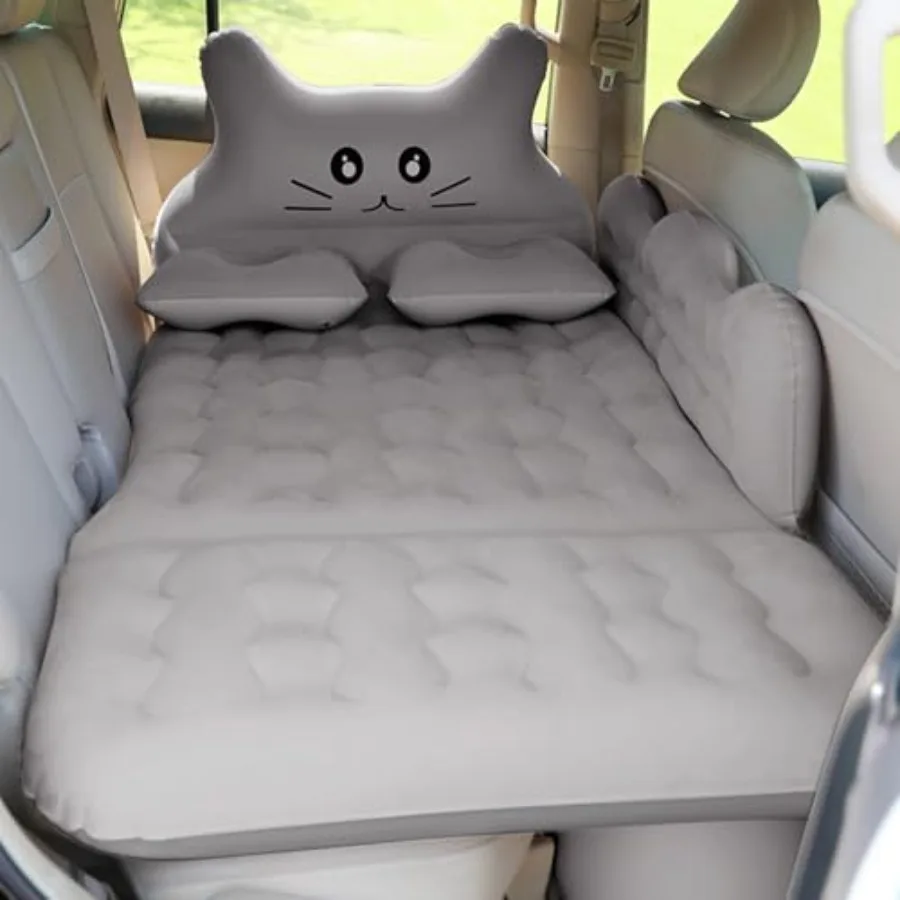 

Inflatable Car Air Mattress Bed - SUV Truck Air Mattress Back Seat Camping Bed Thickened Universal Vehicle Sleeping Pad for Tra