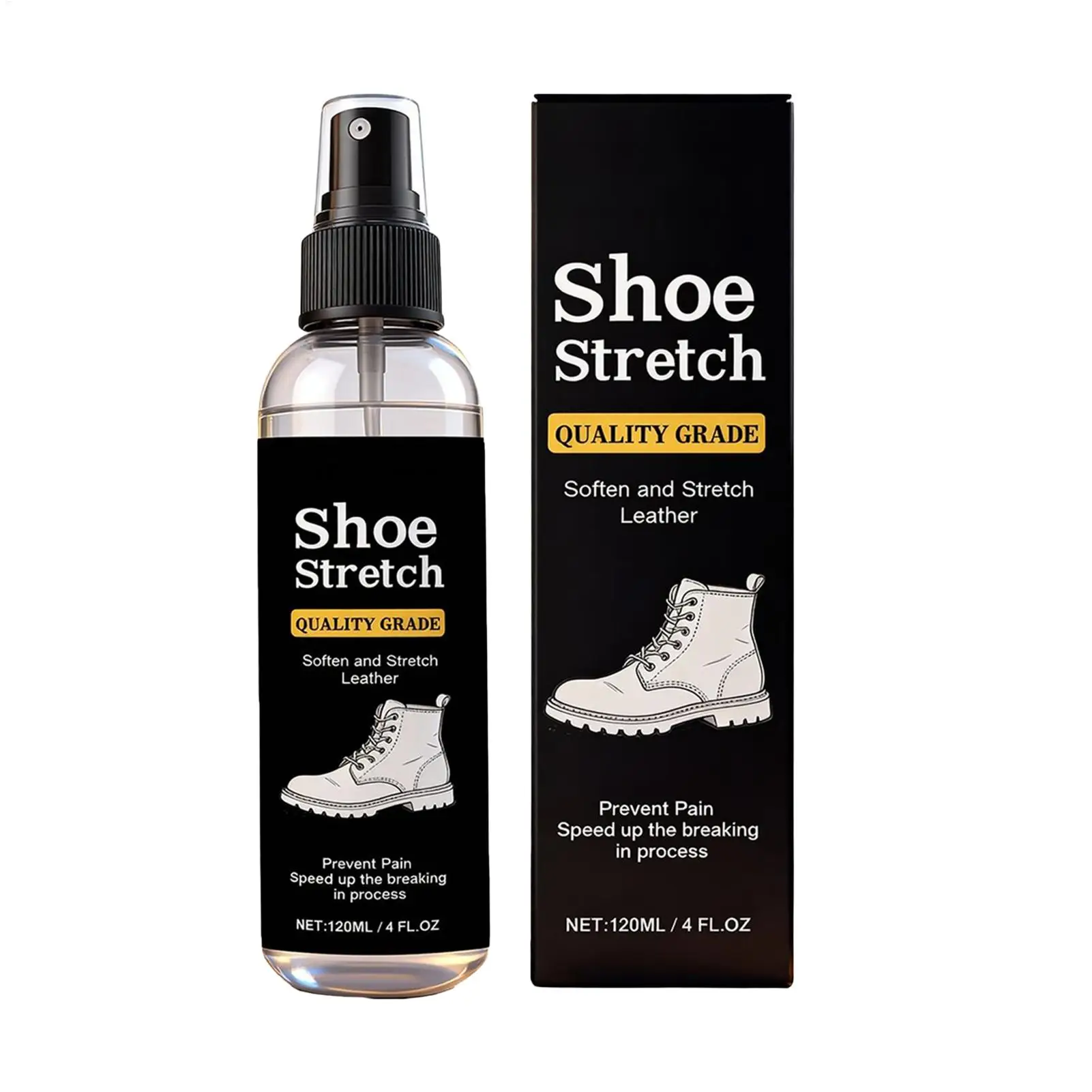 Shoe Stretcher Spray 120ml Softening Stretching Liquid Professional Boot Stretcher Spray for Friends Adults Men Women Home