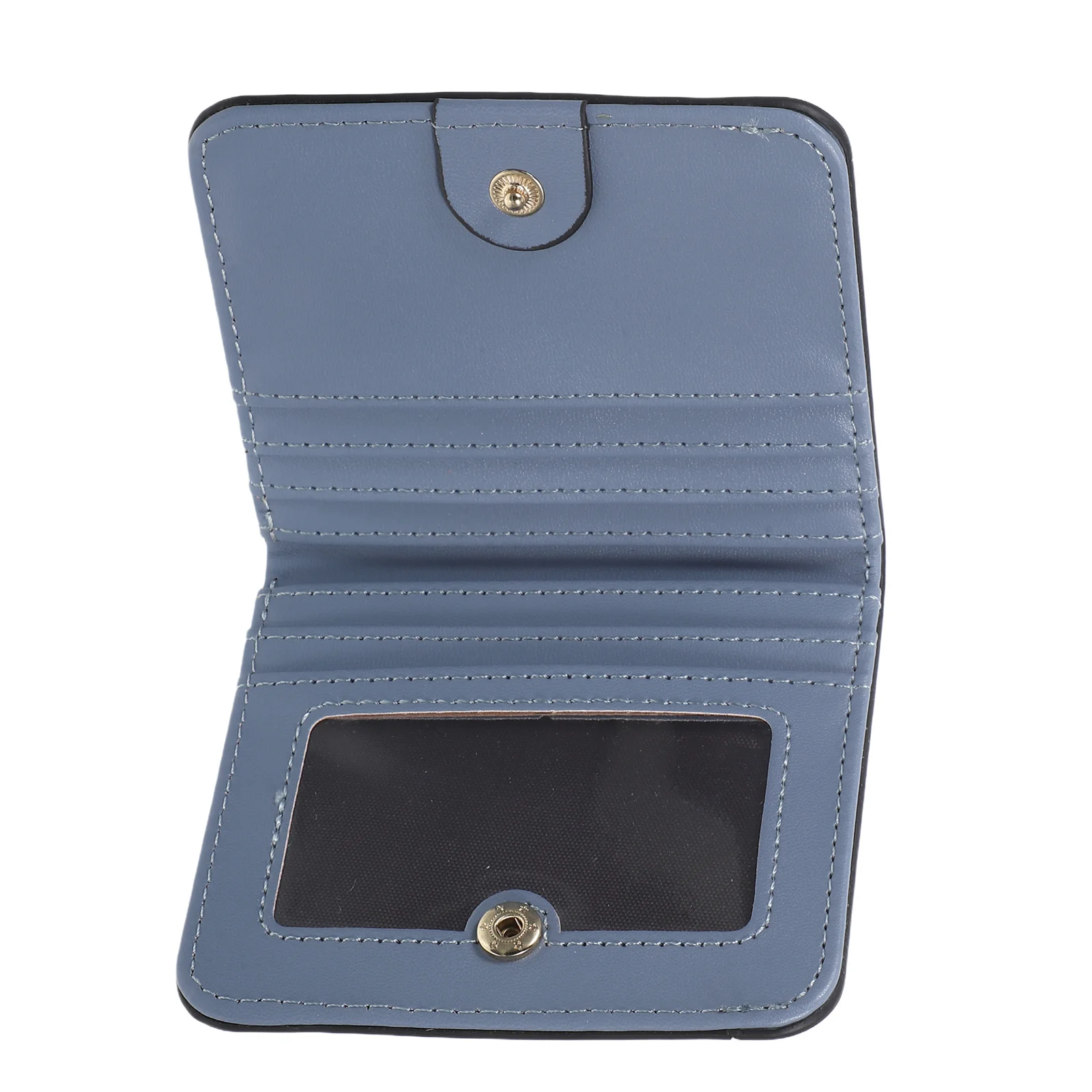 محفظة نسائية رفيعة: محفظة صغيرة من البولي يوريثان بسيطة للبطاقات والعملات النقدية وتصميم رفيع للغاية وخفيف الوزن وقابض مدمج محمول