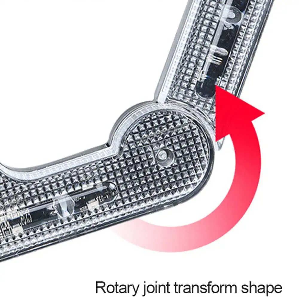 Solar LED Flash Car Emergency Warning 18 LED Windshield Flashing Multi functional warning light triangle light solar energy