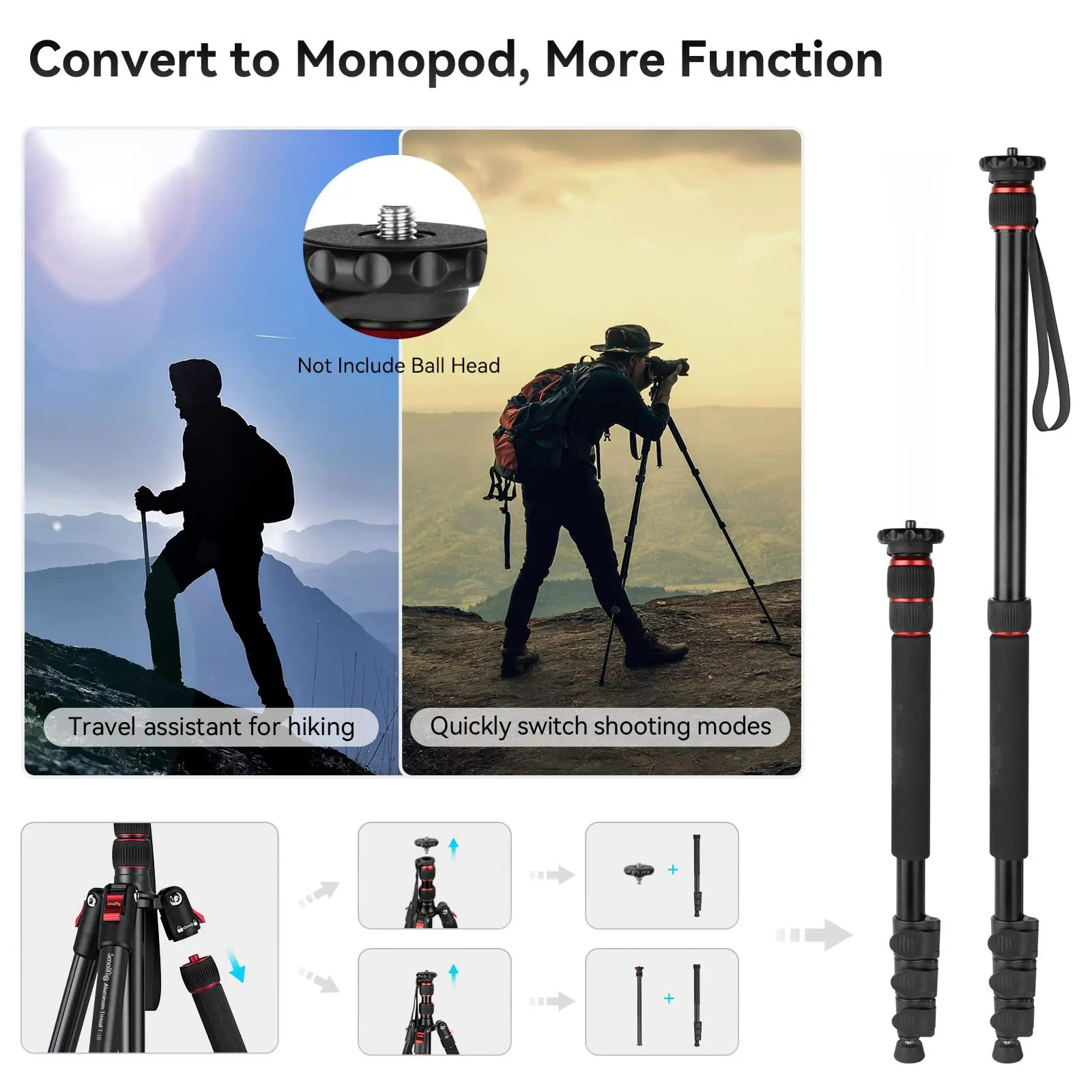 SmallRig T-10 Camera Tripod, 68\