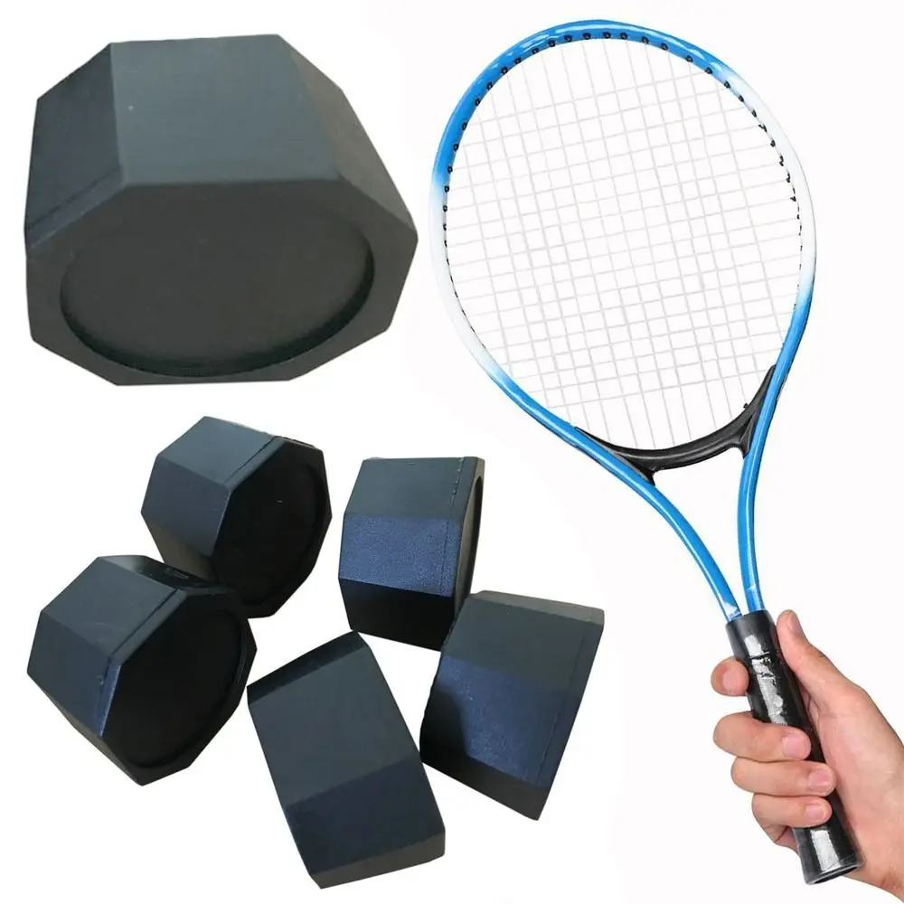 Black Tennis Racket End Cap Plastic Sport Supplies Racquet Damping Grip Cover Convenient Shock Absorption Shockproof Sleeve