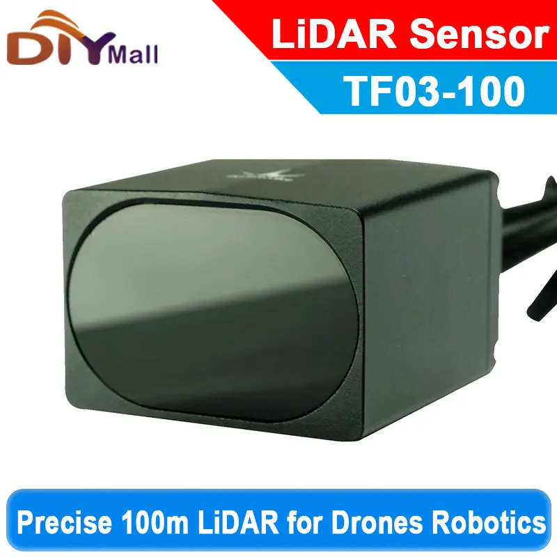 Benewake TF03-100 LIDAR センサー IP65 100m 範囲 10KHz RS485/RS232 屋外ロボット & 産業オートメーション用