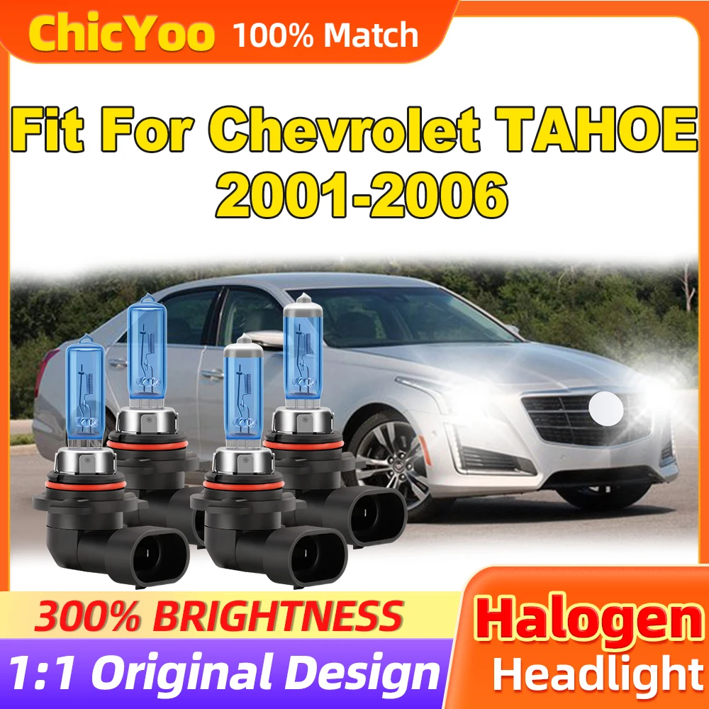 

Fit For Chevrolet TAHOE 2001 2002 2003 2004 2005 2006 24000LM Halogen Lights 200W Car Headlights 6500K 12V Halogen Headlamps