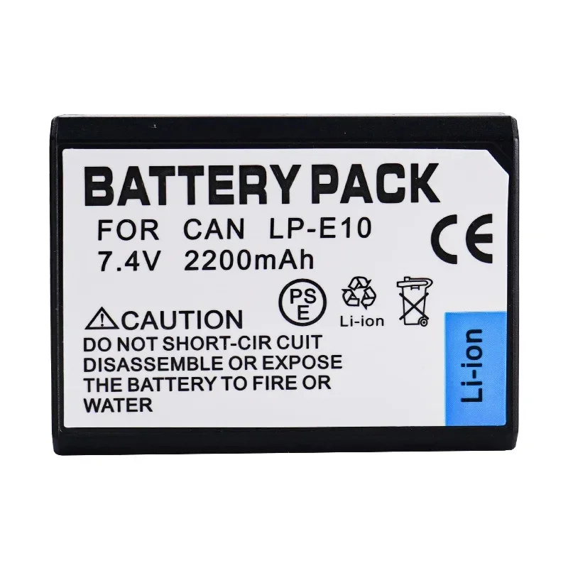 LP-E10 Camera Battery 2200mAh LPE10 LP E10 Rechargeable Battery for Canon EOS 1100D 1300D 4000D Rebel T3 T5 T6 KISS X50 X70