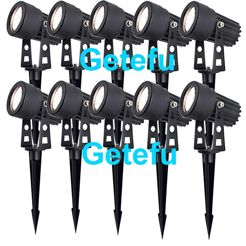 10 Stück Wasserdichte Spike-LED-Gartenleuchten 12V 110V220V Landschafts-Spotlicht IP65 Outdoor LED-Spike-Licht 3W 5W Gartenlampe – Detail 11
