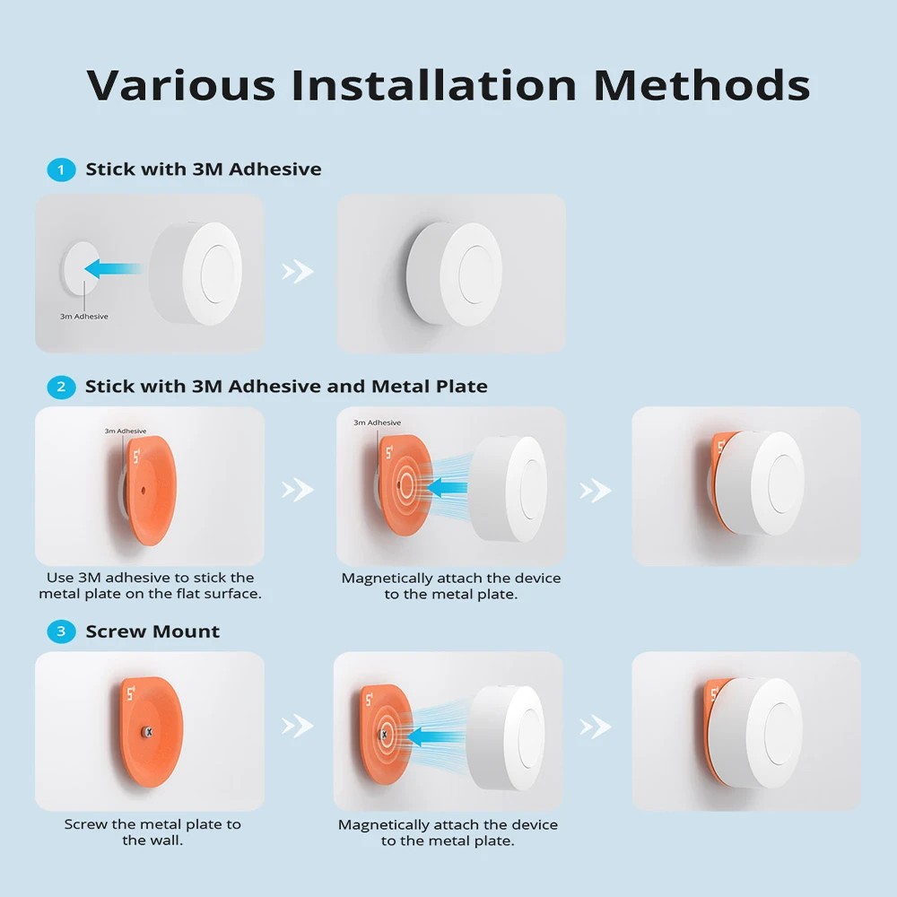 SONOFF SNZB-01P Zigbee Smart Wireless Switch Smart Scene Via EWeLink Two-Way Control With Ultimate Wall Switch NSPanel Pro