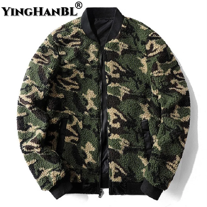 Fashion Self-cultivation Double-sided Wear Coat Plus Velvet Warm Air Force Flight Suit Winter Men's Baseball Jacket Fleece Thick