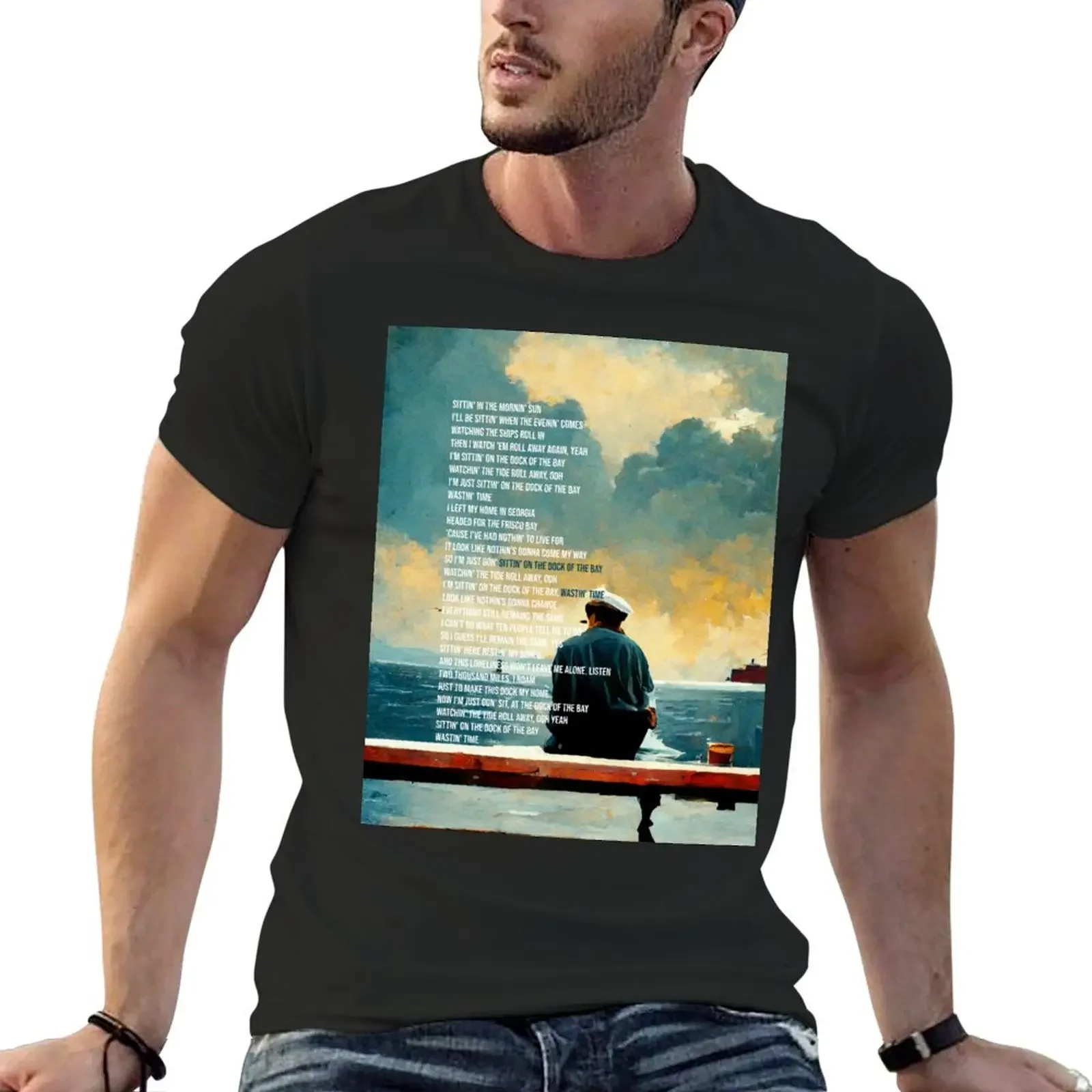 

Dock of the Bay T-Shirt graphic t shirt vintage customs design your own heavyweight t shirts for men