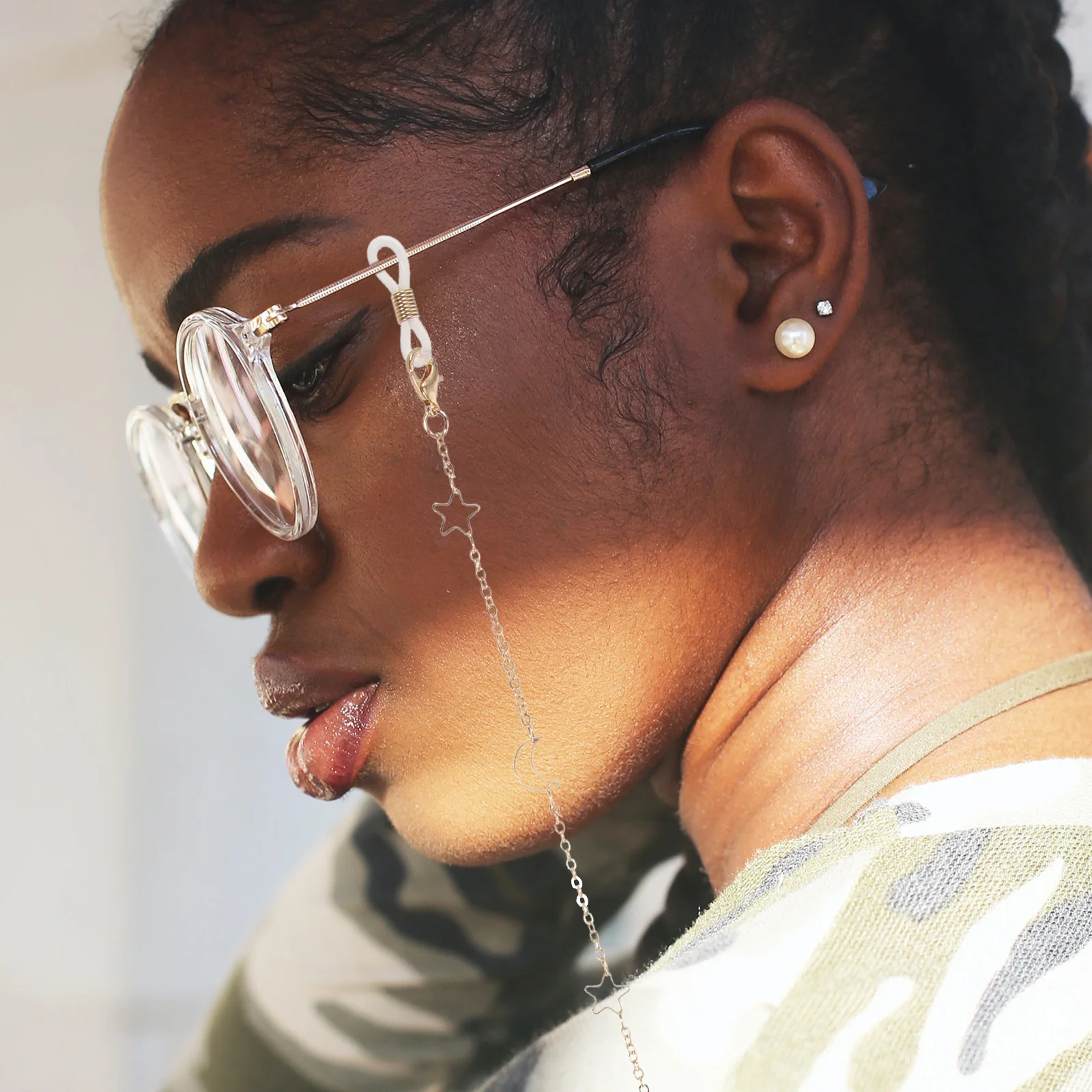 

Copper Glasses Chain Anti-Lost Strap Eyewear Holder Women Lanyard Stylish Accessory Glasses Chain Eyeglass Chains for Women