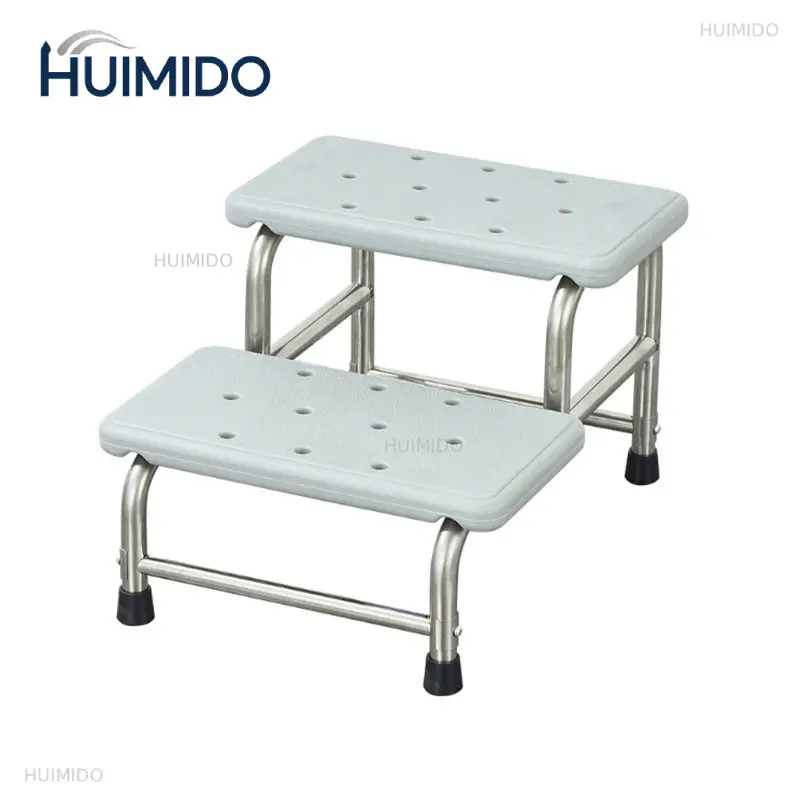 2 Step Stools with Non-Skid Platform, Heavy Duty 2 Steps Medical Foot Stools for Adult, Seniors, Handicap Holds Up To 350 Lbs