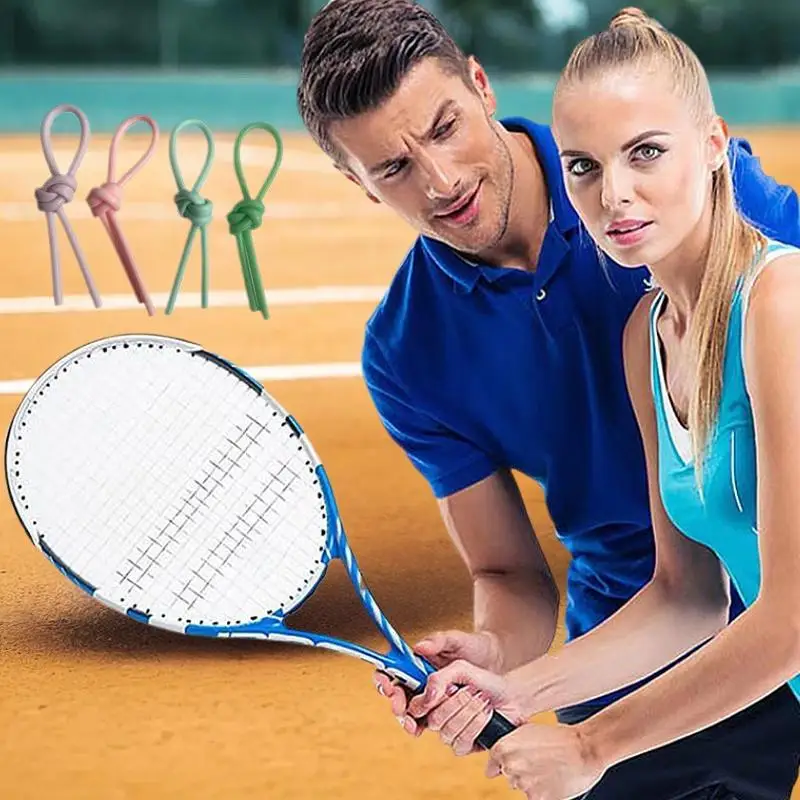 （Summer6）1/8 Pcs Soft Silicone Tennis Racquetball Vibration Dampeners Tennis Racket Anti Vibration Knot Squash Racquet Damper