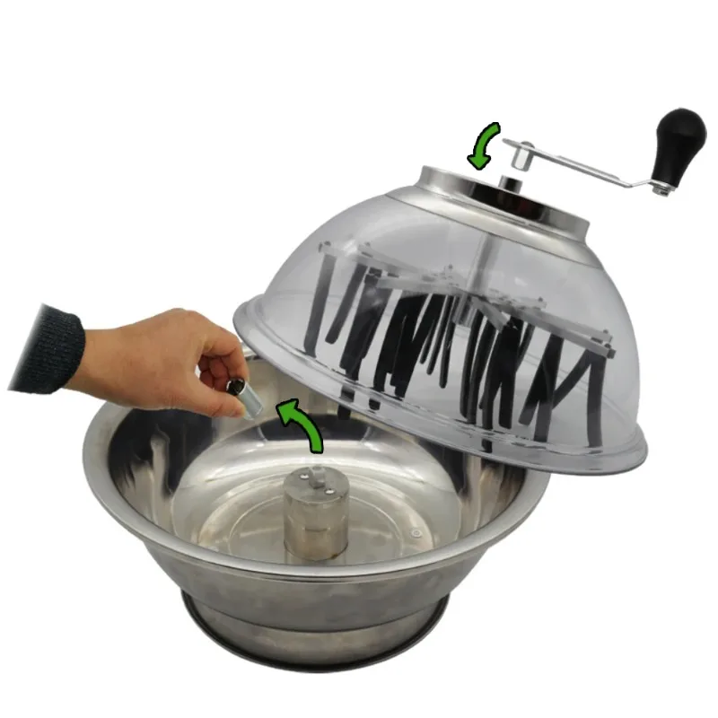 Electric 16 inch leaf bud trimmer factory wet and dry cutting electric bowl leaf trimmer