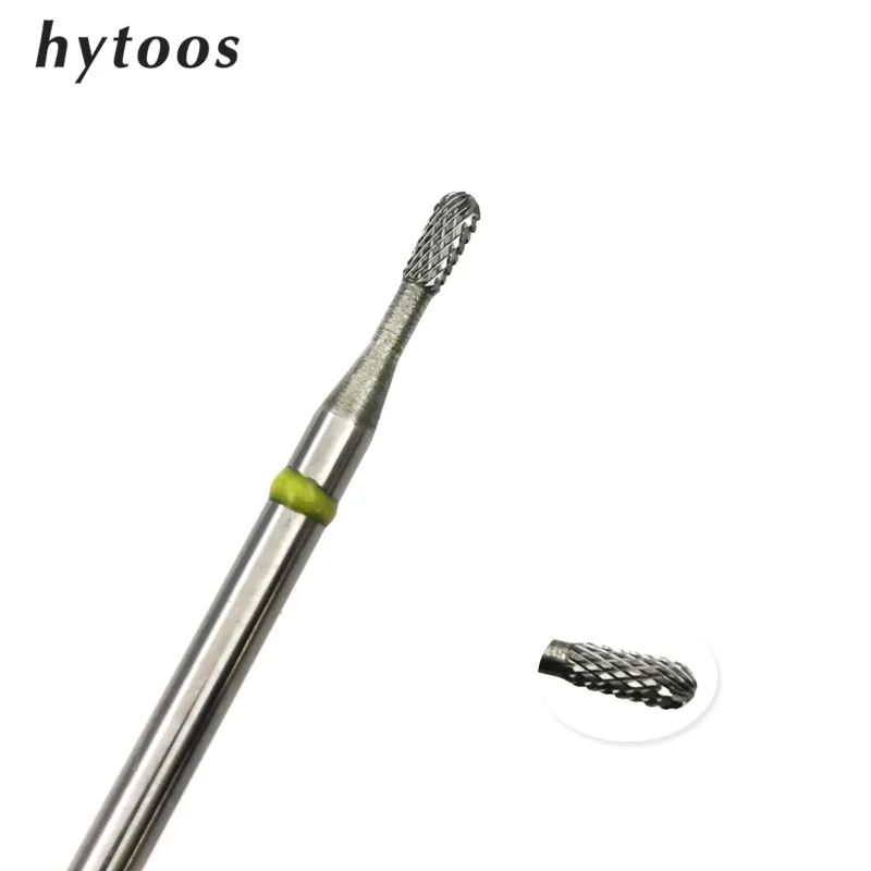 

HYTOOS Small Size Cuticle Clean Bit 3/32 Carbide Nail Drill Bits Electric Drills Nails Accessories Tool