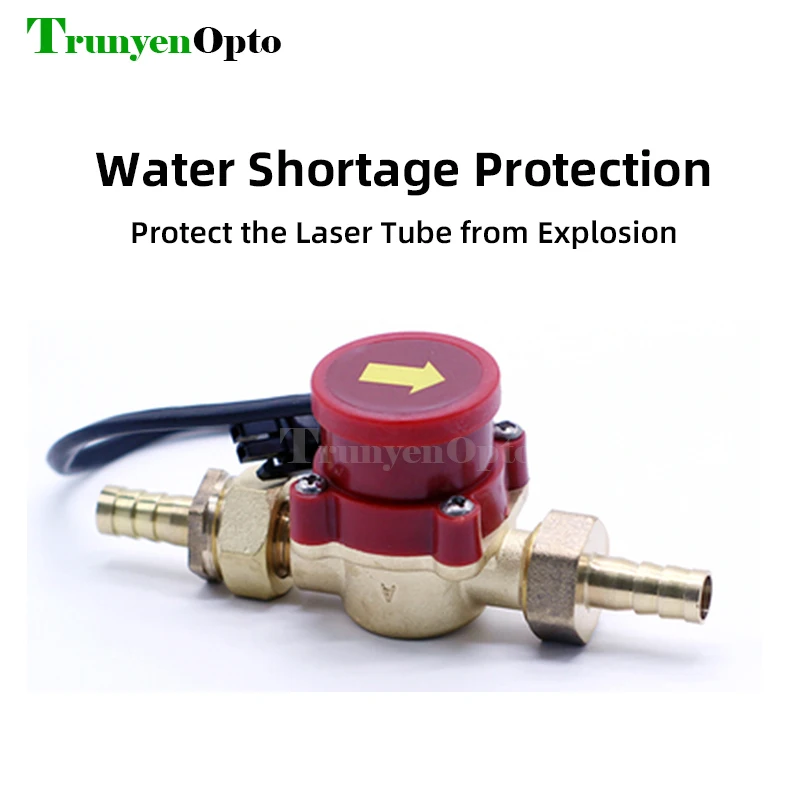 Laser machine water protection water flow automatic switch circulating pump 10mm threaded joint protect CO2 laser tube